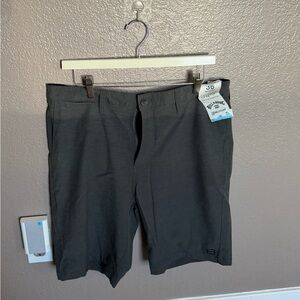 Billabong Men's Charcoal Flat Front Performance Shorts